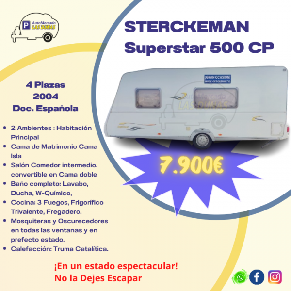 caravana Sterckeman Superstar 500CP