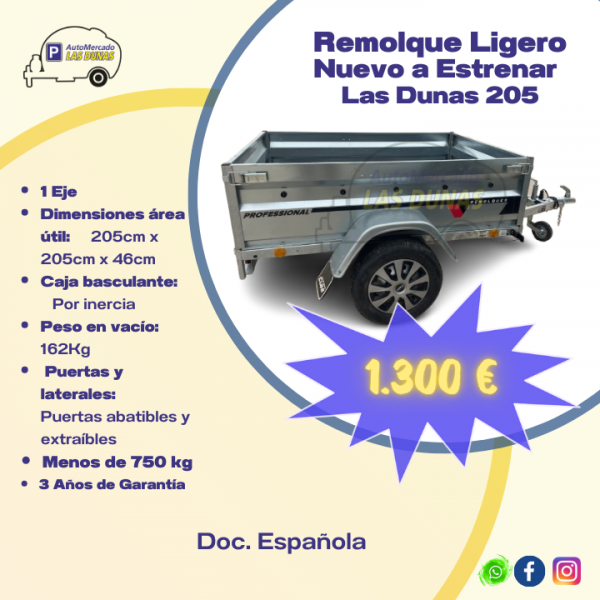 Remolque Ligero Nuevo